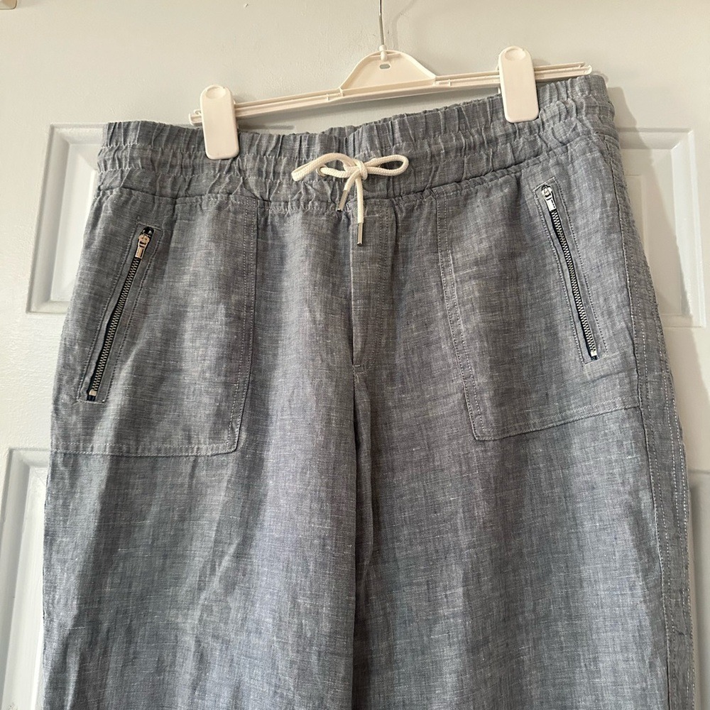 Athleta Cabo 100% Linen Chambray Jogger. Size 14. - Picture 6 of 14